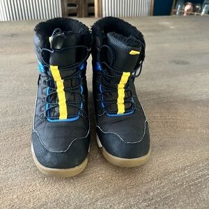 Black and Yellow Merrell Winter Boots